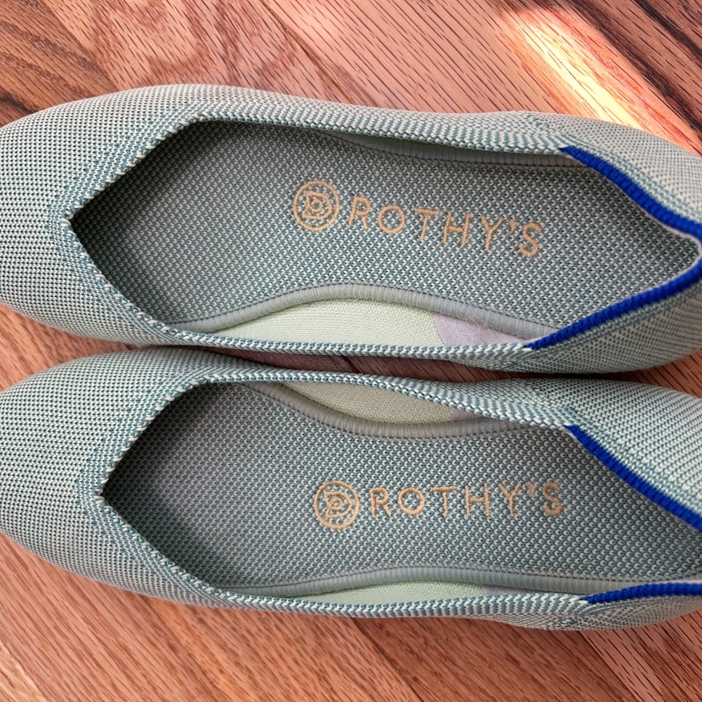 Rothy's Sage Green Knit Flats - Picture 7 of 16